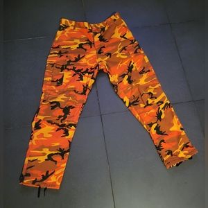 Orange Camouflage pants
